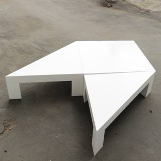 Table basse - 4x4 - Laqué blanc