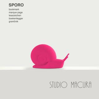Marque-page ESCARGOT SPORO / Rose / Studio Macura