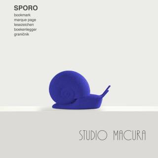 Marque page ESCARGOT SPORO / Bleu / Studio Macura