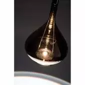 Luminaire Studio Italia - SKY FALL suspension LED en Verre teinté bronze métallisé