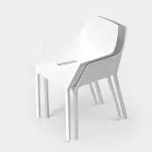 Chaise de jardin MEM – Empilable / Blanc / Kristalia