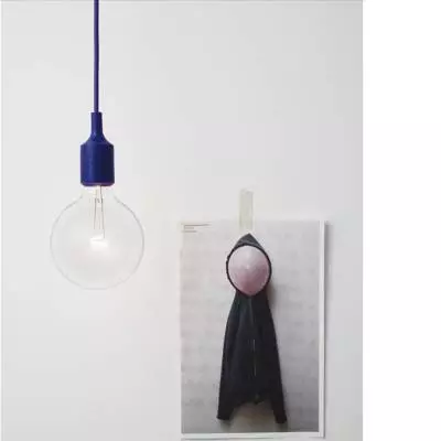 Suspension silicone Ampoule LED E27 / Bleu / Muuto