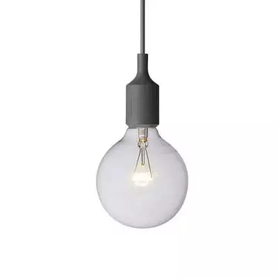 Suspension ampoule LED E27 / Gris Anthracite / Muuto