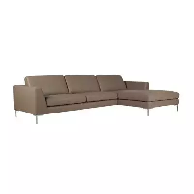 Sits / Canapé d'angle OHIO cuir haut de gamme gris
