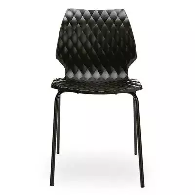Metalmobil / Chaise outdoor UNI noir pieds noir