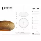 Suspension DISC 24 ovale / Carton / Ø. 61cm / Graypants