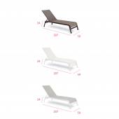 Fauteuil relax outdoor CARAIBI / taupe
