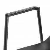 Chaise avec accoudoirs AAC 18 / Vert dusty pieds noir