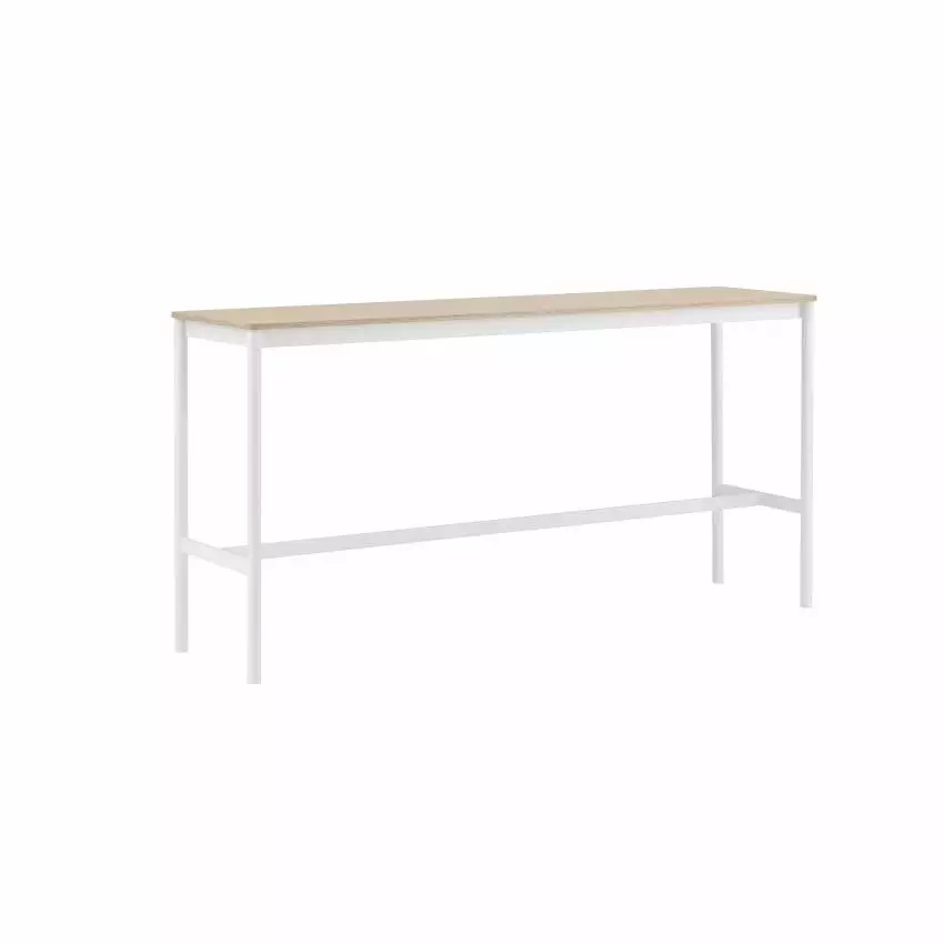 Table BASE HIGH TABLE / Blanc / Chêne