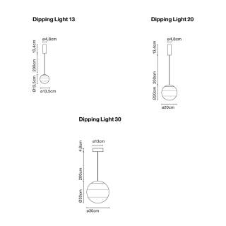 Suspension DIPPING LIGHT avec LED / Blanc / Marset