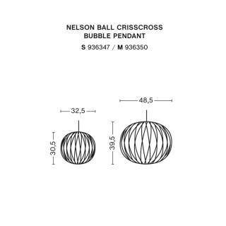 Suspension BALL CRISSCROSS BUBBLE / Blanc / Hay