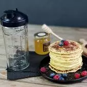 Shaker MIAM pour Pâte à Crêpes, Pancakes et Gaufres / 2 minutes