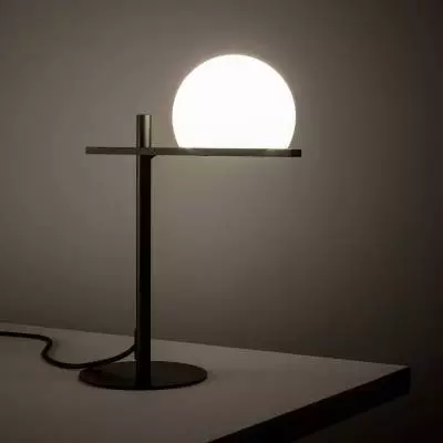 Lampe de table CIRC / H. 43,8 cm / Noir / Polyethylene