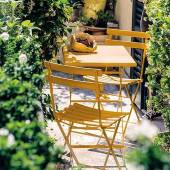 Composition : 1 Table et 2 Chaises de jardin ARC EN CIEL / 8 coloris