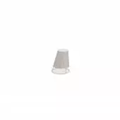 Lampe d'extérieur CONE / H. 22 ou 60 cm / Blanc Mat