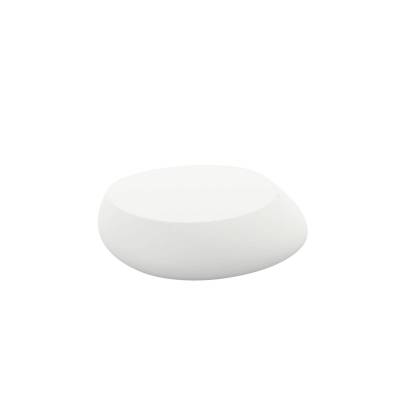 Table basse outdoor STONES / H. 25 cm / Blanc