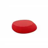 Table basse outdoor STONES / H. 25 cm / Rouge