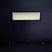 Lampe de bureau BINY / H. 32,5 cm / Noir et Blanc