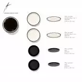 Combinaison de 2 assiettes DÉ en porcelaine / 2 dimensions / Noir et Blanc