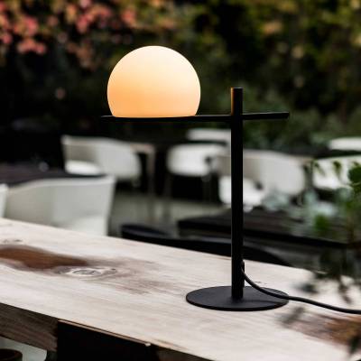 Lampe de table CIRC / H. 43,8 cm / Noir / Polyethylene