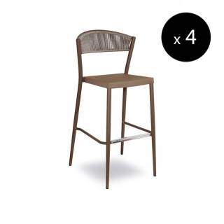 Tabouret outdoor DUKE / H. 1,13 m / Taupe