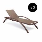 Chaise longue OLIVIER / L. 1,98 m / Taupe