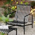 Chaise lounge PALISSADE / H. assise 38 cm / Anthracite