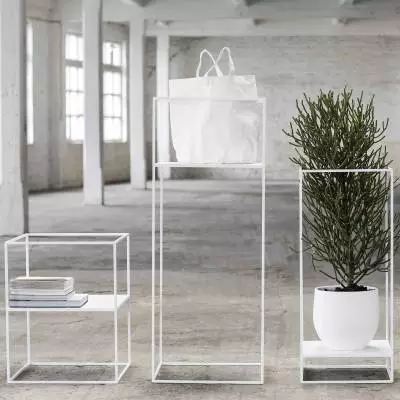 Porte plante DISPLAY / H. 1,20 m / Blanc