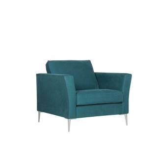 Fauteuil CAPRICE / H. assise 46 cm / Tissu Caleido - Turquoise