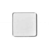 Lot Assiettes carrées HEII / L. 20 cm-24 cm / Porcelaine Blanche