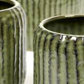 Cache-pot de fleurs en céramique COTE / Vert / Serax