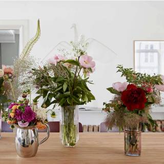 Vase MOROCCAN / Verre Recyclé / Orange & Rose / Hay