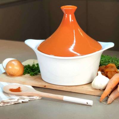 Couvercle Tajine / 24 cm / Céramique Orange / Cookut