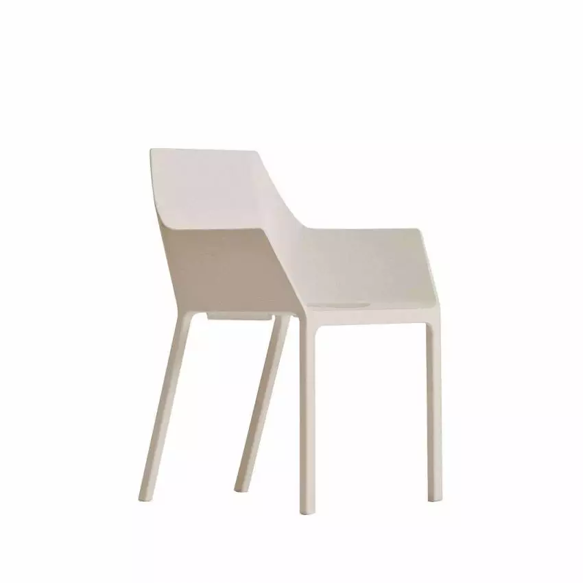 Chaise design MEM – Extérieur / Beige / Kristalia