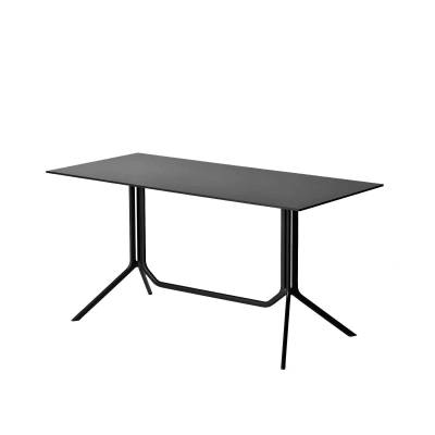 Table pliante POULE - Rectangle / Noir / Kristalia