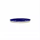 Assiette plate FEAST L / Ø. 26,5 cm / Porcelaine / Bleu