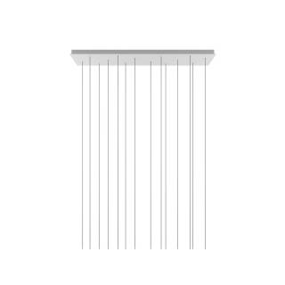 Support luminaire CLUSTER 14 Rectangle / Blanc / Lodes
