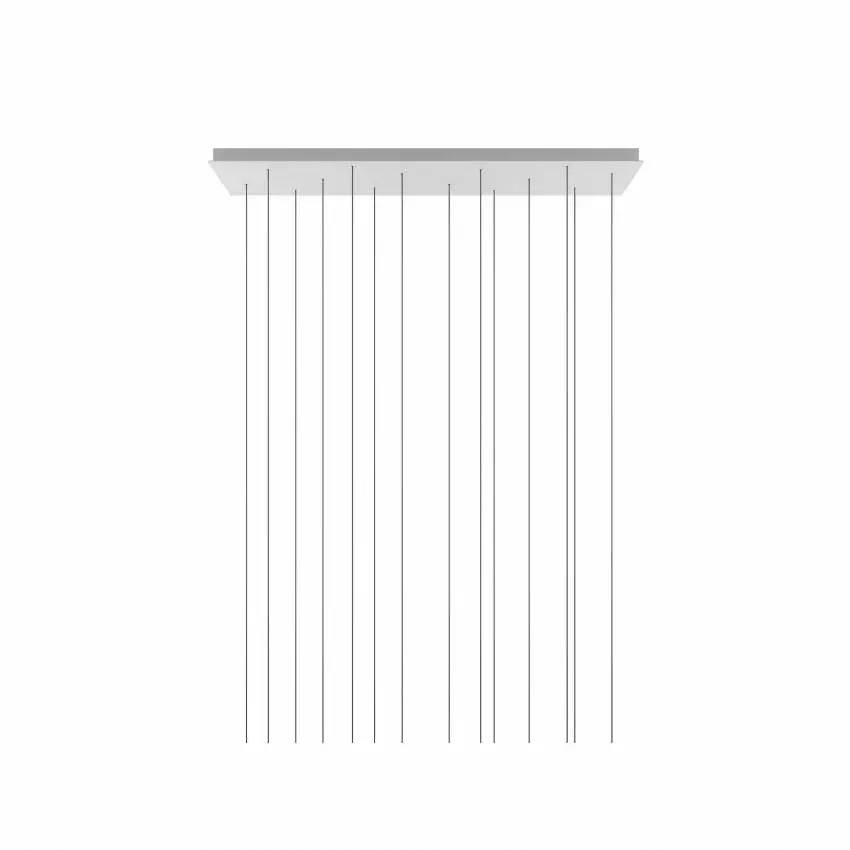Support luminaire CLUSTER 14 Rectangle / Blanc / Lodes