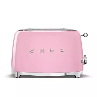 Toaster / 2 tranches / Brillant / Rose / SMEG