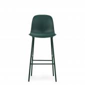 Chaise de bar FORM / Vert / 75 cm / Piétement métal / Normann Copenhagen
