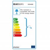 Consommation d'énergie suspension large GANGSTER / Diametre 28 cm ou 48 cm / Ceramique / Blanc / Int blanc / Karman