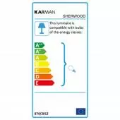 Conso énergie pour suspension SHERWOOD / H. 11,5 cm / Ceramique / Blanc / Karman