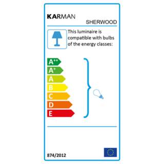 Conso énergie pour suspension SHERWOOD / H. 11,5 cm / Ceramique / Blanc / Karman
