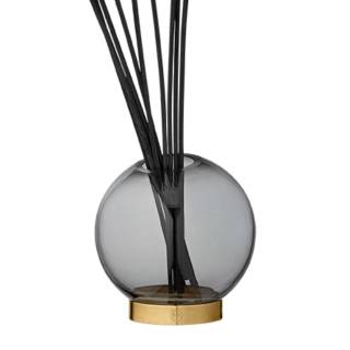 Vase GLOBE / 4 dimensions / Verre - Acier / Noir / Transparent / AYTM