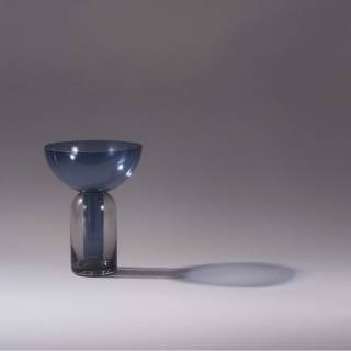 Vase TORUS / ø 15 ou 25 cm / Verre / Bleu AYTM