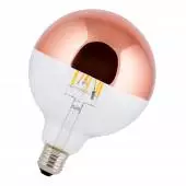 Ampoule G125 Dimmable-Variable LED / Culot E27 / ø 12,5 cm / 8 W / Or - Rose / MF & Lux