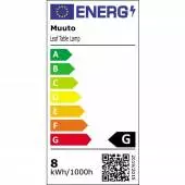 Conso énergie pour lampe De Bureau LEAF / H. 41,5 cm / Alu / Muuto