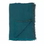 Plaid CHEVRON POSEIDON / 170 x 250 cm / Bleu / Le Monde Sauvage