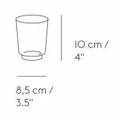 Verre à eau RAISE x 2 / 30 cl / H. 8 cm / Verre