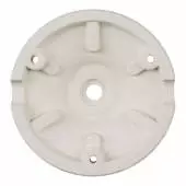 Rosace / Simple câble / ø 100 mm / Porcelaine / Blanc